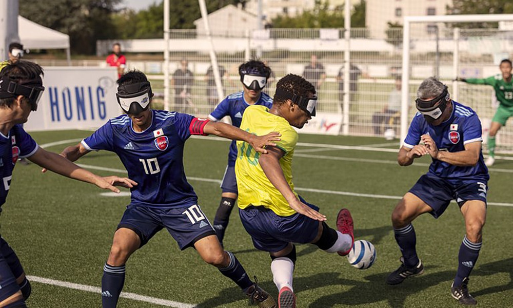 Brasil futebol de cegos seleção brasileira de futebol de cegos Grand Prix da França de futebol de cegos França GP