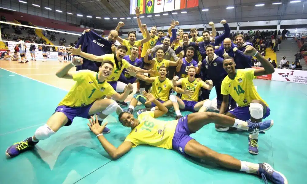 Brasil x Argentina Sul-Americano sub-21 de vôlei