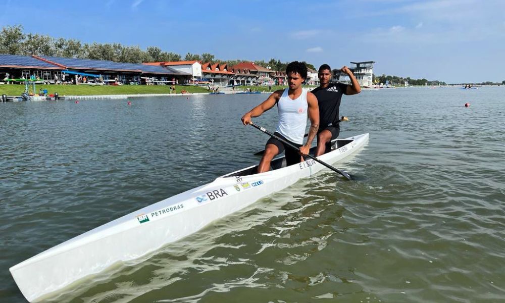 Felipe Vieira e Evandilson Avelar canoagem velocidade