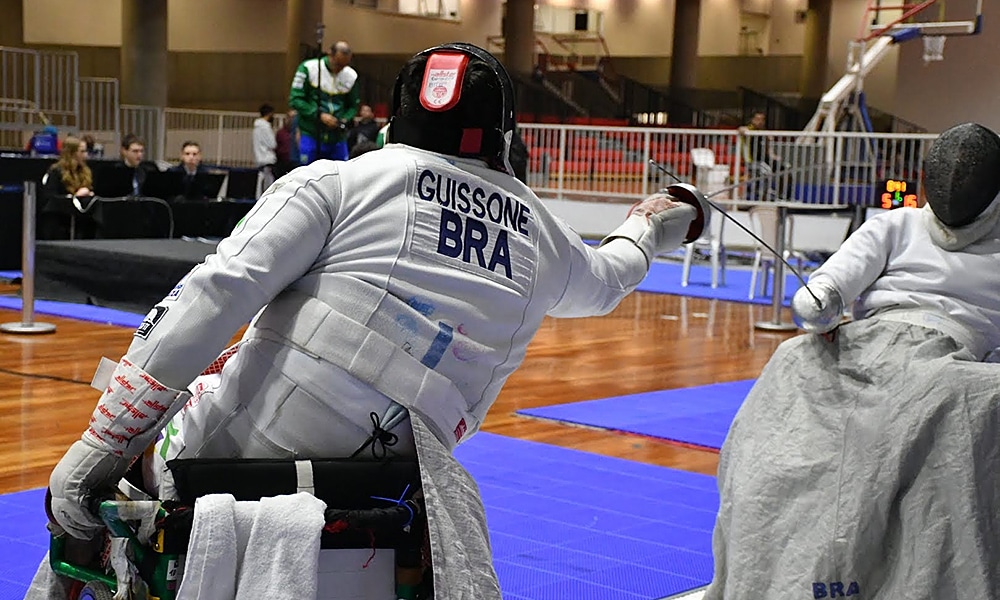 Jovane Guissone esgrima paralímpica paraesgrima esgrima em cadeira de rodas Copa do mundo de esgrima paralímpica pisa