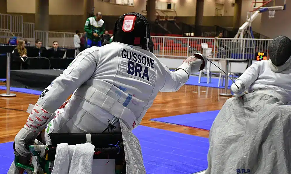 Jovane Guissone esgrima paralímpica paraesgrima esgrima em cadeira de rodas Copa do mundo de esgrima paralímpica pisa