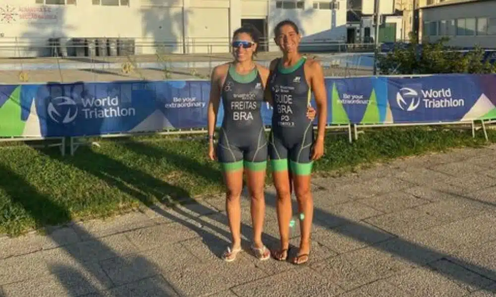 Letícia Freitas e Thaty Porto Copa do Mundo de Paratriatlo Fernando Aranha