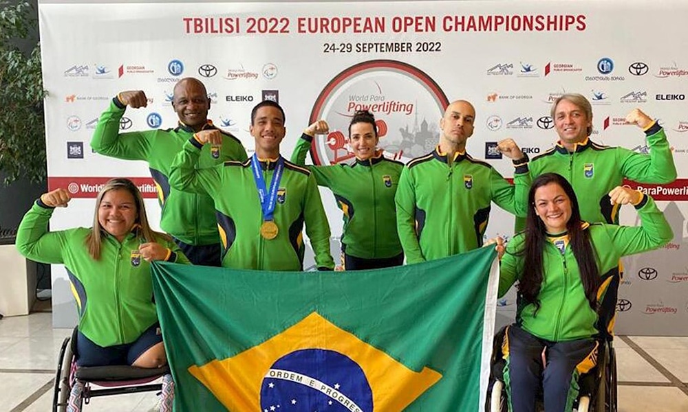 Lucas dos Santos ouro Open da Europa de halterofilismo