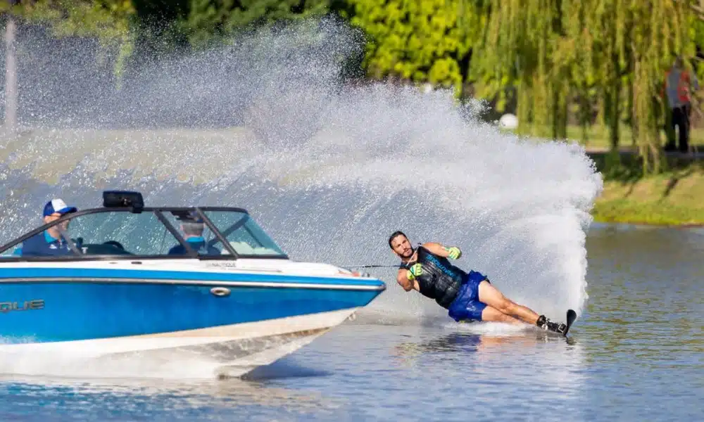 Felipe Neves esqui aquático slalom Assunção 2022 medalha de ouro