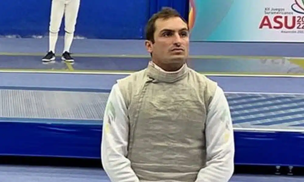 Guilherme Toldo Esgrima florete masculino Jogos Sul Americanos de Assunção 2022 Nathalie Moellhausen