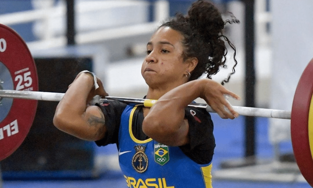 Letícia Moraes levantamento de pesos Assunção 2022