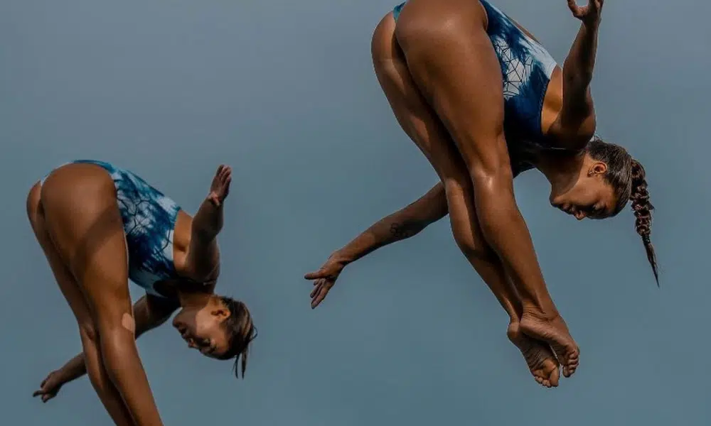 Luana Lira e Anna Lucia Santos se classificam pela prova de trampolim 3m saltos ornamentais Jogos Pan-Americanos Santiago-2023 - Mundial de Doha