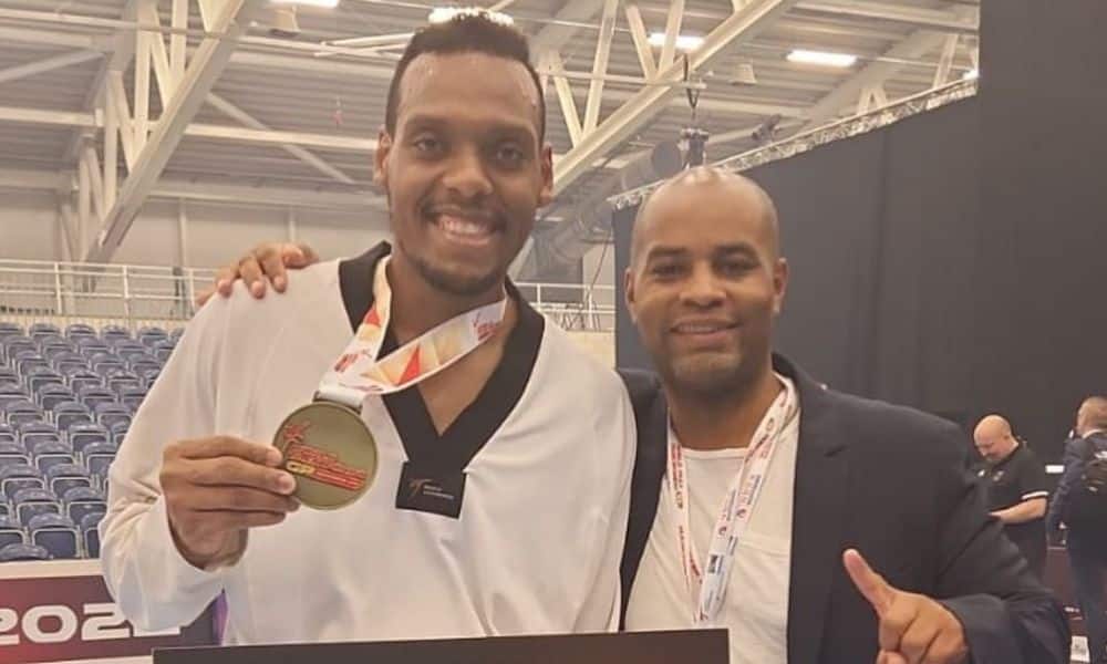 Maicon Andrade ouro GP de Manchester de taekwondo
