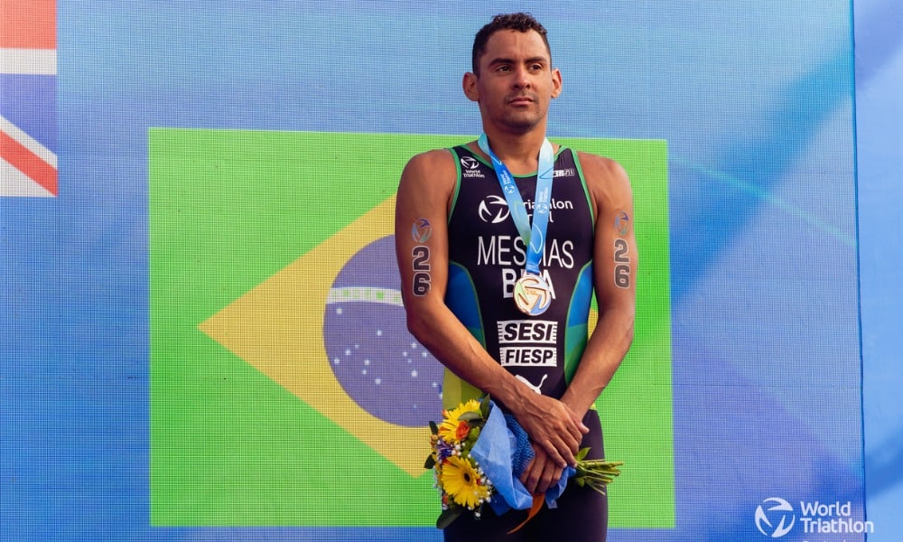 Manoel Messias bronze Série Mundial de triatlo