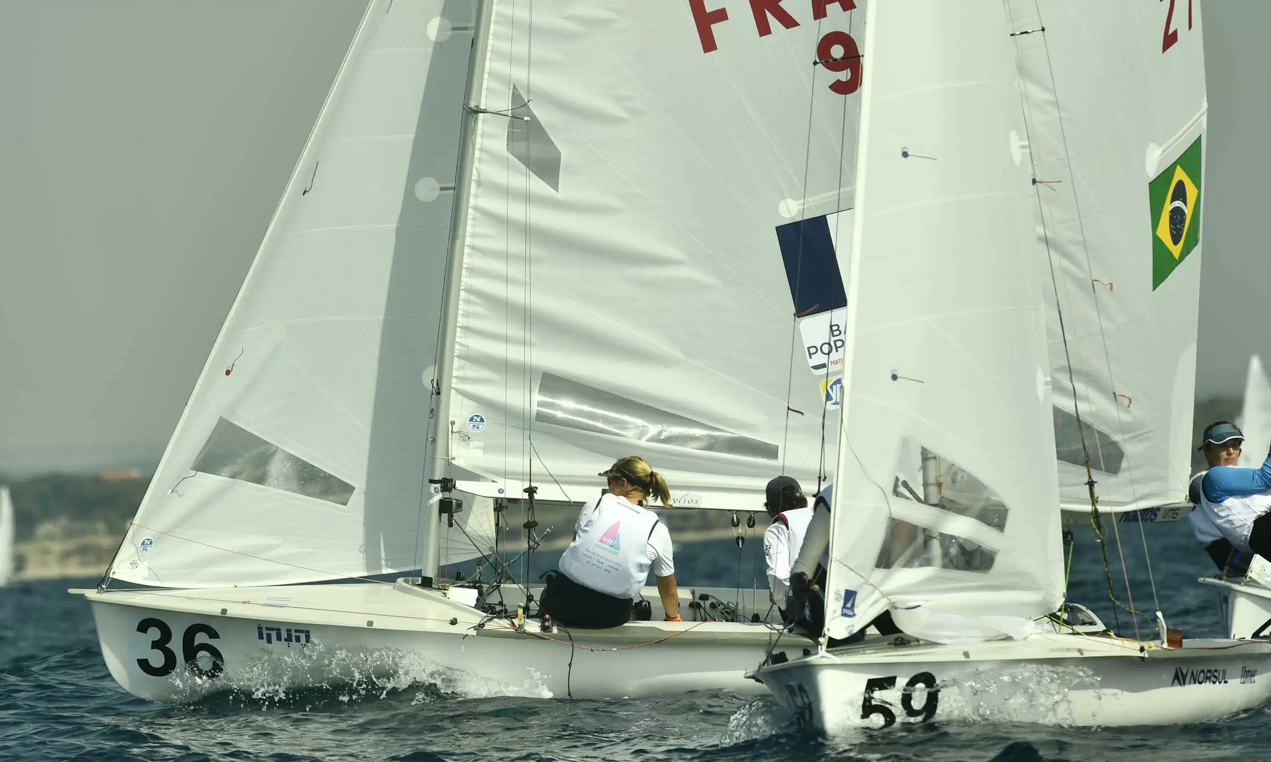 Brasileiros no Mundial da classe 470 em Israel