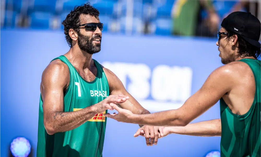 Pedro Solberg e Arthur Lanci vôlei de praia