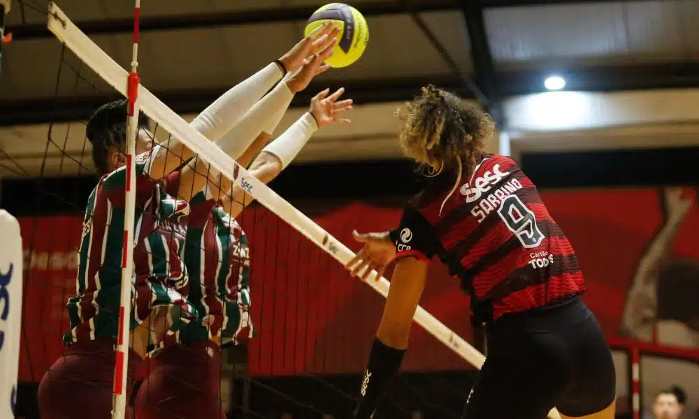 Sesc Flamengo x Fluminense campeonato carioca de vôlei feminino