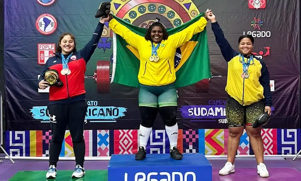 taiane justino levantamento de pesos sub-20 pan sul americano levantamento de pesos