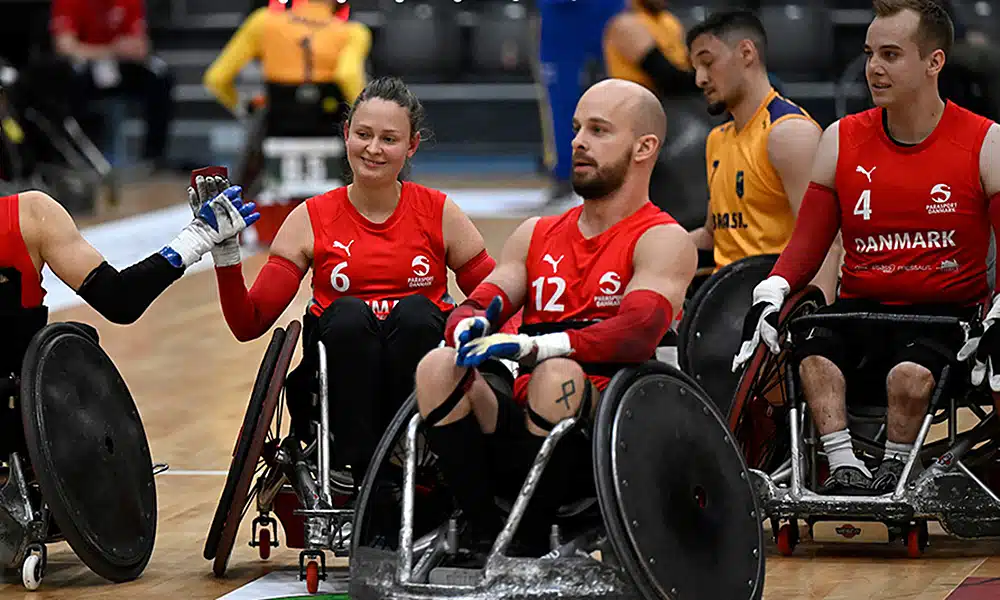 Brasil Dinamarca Mundial de Rúgbi em CR Cadeira de Rodas
