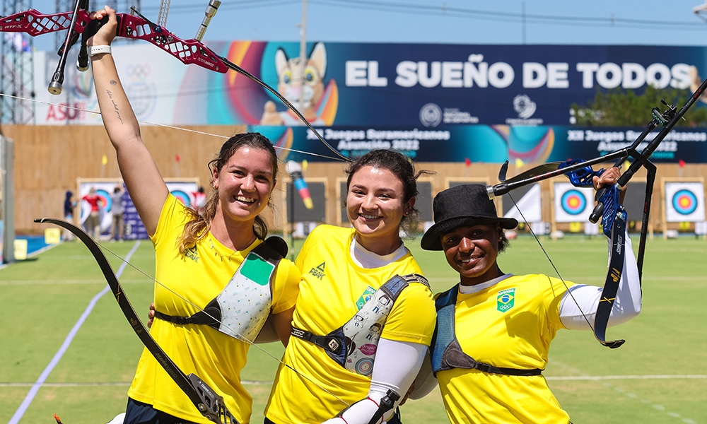 tiro com arco recurvo arco recurvo Jogos Sul-Americanos de Assunção 2022 medalha de ouro medalha de prata