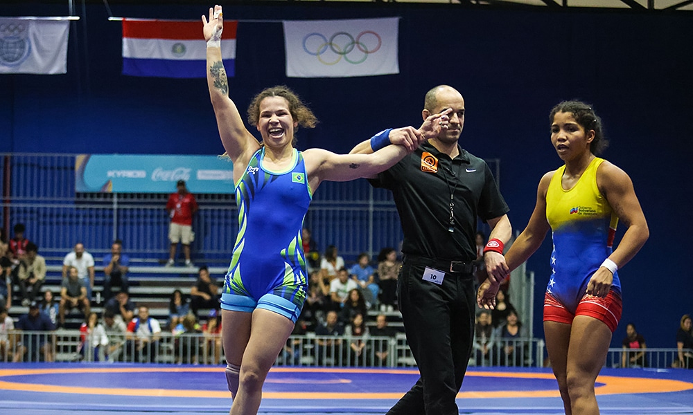 Laís Nunes Wrestling jogos sul-americanos
