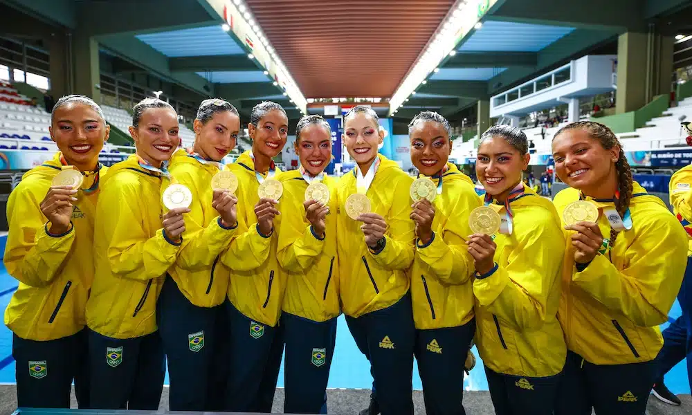 nado artístico medalha jogos sul-americanos assunção