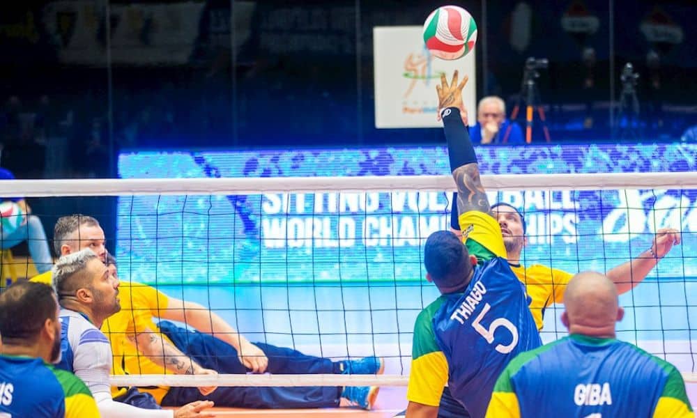 Brasil x Ucrânia quartas de final Mundial de vôlei sentado masculino