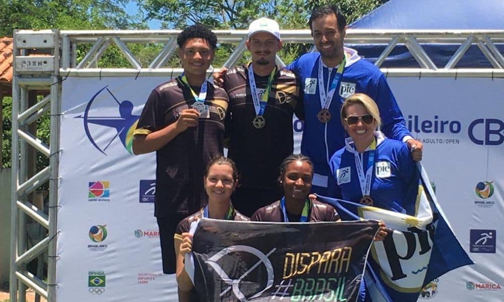 Campeonato Brasileiro de tiro com arco - Disputa por equipes mista (pódio arco recurvo)