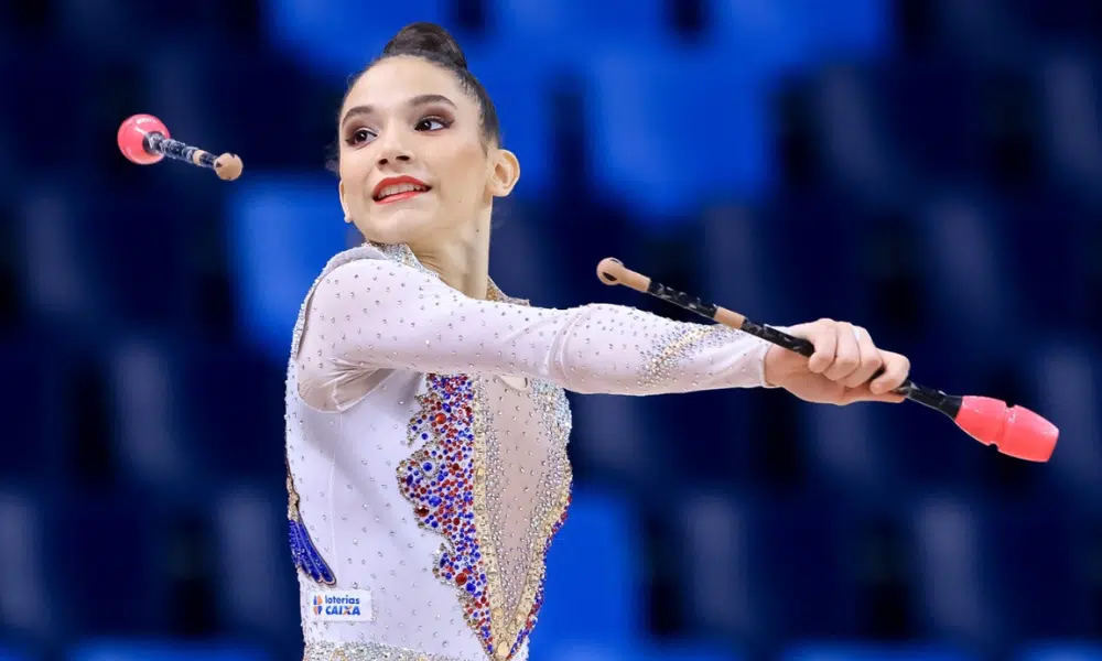 Maria Eduarda Alexandre ginástica rítmica Aphrodite Cup maças