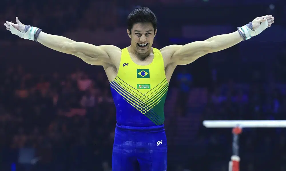 Arthur Nory final barra fixa Mundial de ginástica artística (Foto: Ricardo Bufolin/CBG)