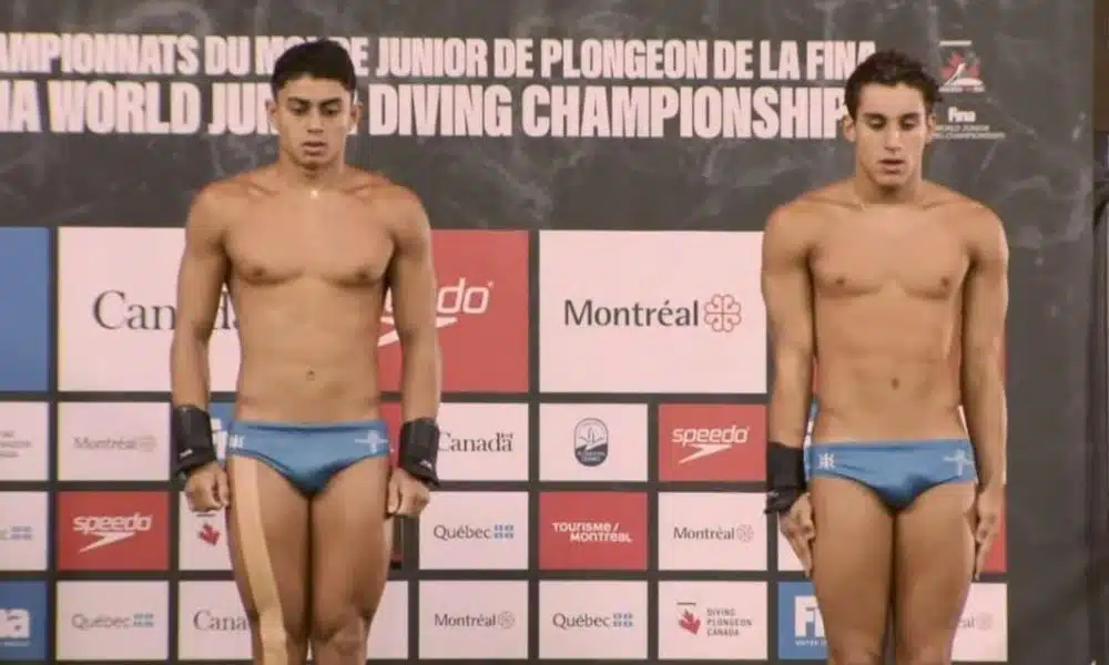 Caio Dalmásio e Diogo Silva se preparam para salto