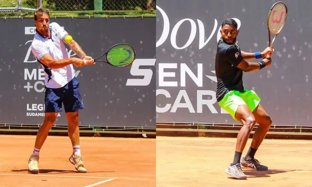 São Leo Open: Montagem com fotos de Felipe Meligeni e João Lucas Reis