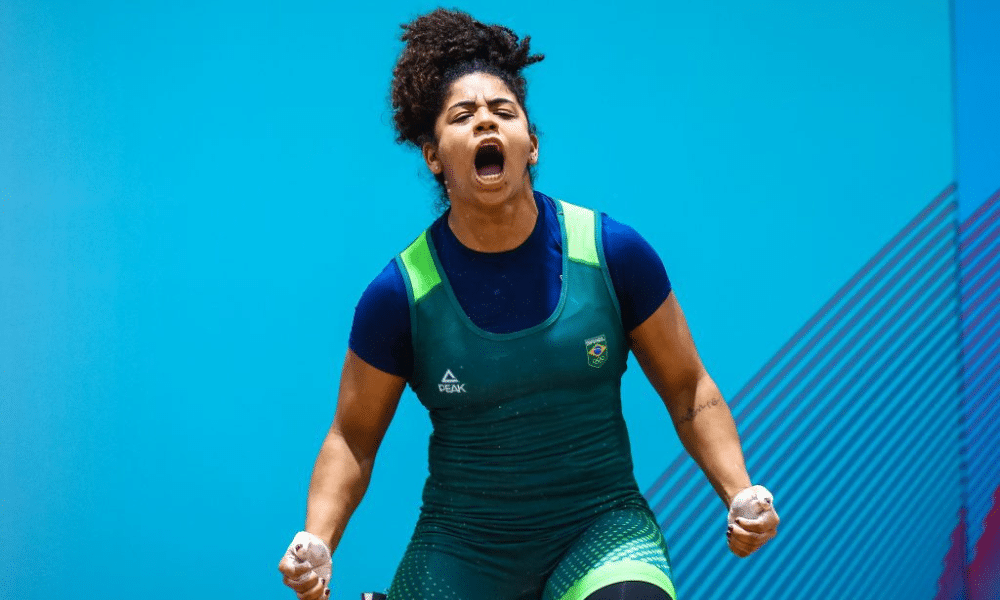 laura amaro brasil mundial de levantamento de peso mundial bogotá 2022