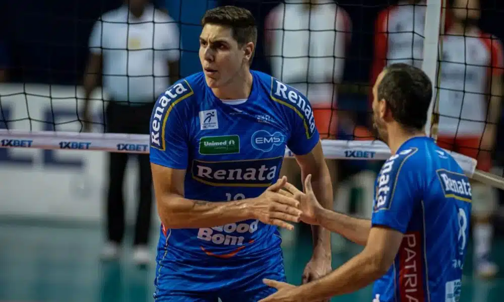 Vôlei Renata assume a vice-liderança da Superliga Masculina de vôlei Blumenau