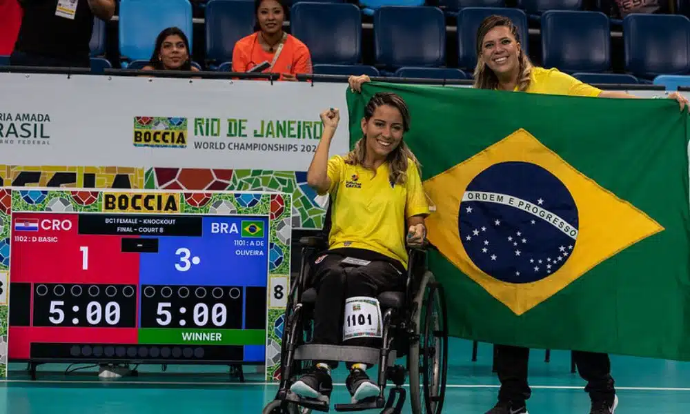 andreza oliveira campeã mundial de bocha