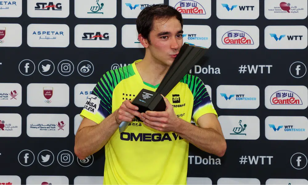 Hugo Calderano WTT ranking mundial de tênis de mesa