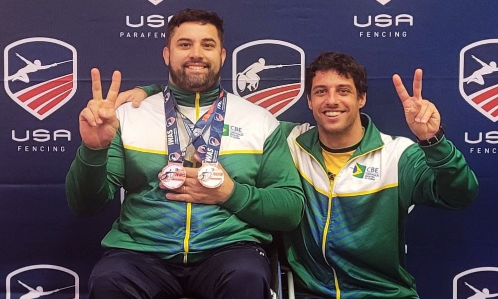 Jovane Guissone repete a dose nos EUA e fatura outro bronze paraesgrima copa do mundo