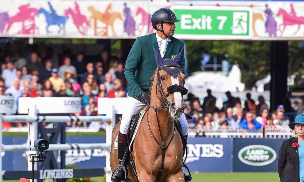 Luiz Felipe Azevedo no Grand Prix de Roma de hipismo saltos (Foto: Divulgação)