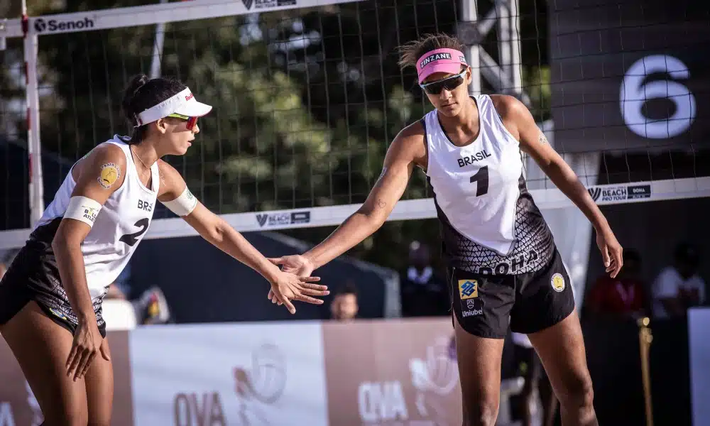 Duda/Ana Patrícia, Carol/Barbara, André/George e Vitor Felipe/Renato Brasil vai com 4 duplas para segunda fase do Elite 16 de Doha