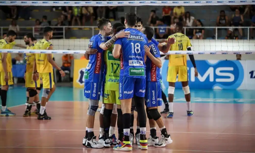 Vôlei Renata vence Araguari e encerra sequência negativa na Superliga Masculina