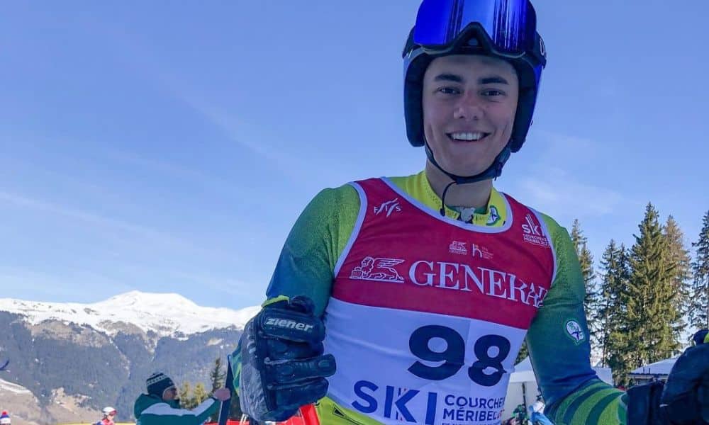 Christopher Holm no Mundial de esqui alpino na França