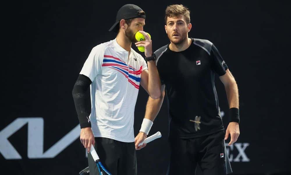 Marcelo Demoliner e Andrea Vavassori conversam no ATP 250 de Buenos Aires Marrakech