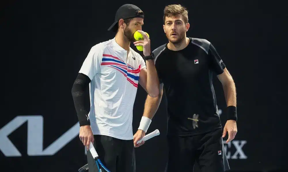 Marcelo Demoliner e Andrea Vavassori conversam no ATP 250 de Buenos Aires Marrakech