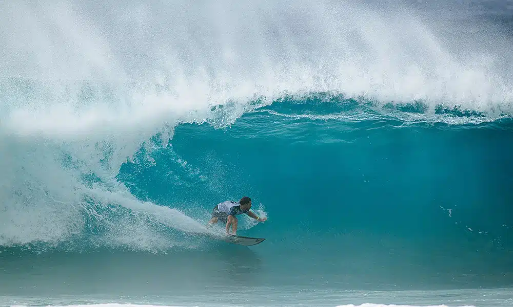 João Chianca surfe etapa de pipeline circuito mundial de surfe semifinal final campeão terceiro lugar