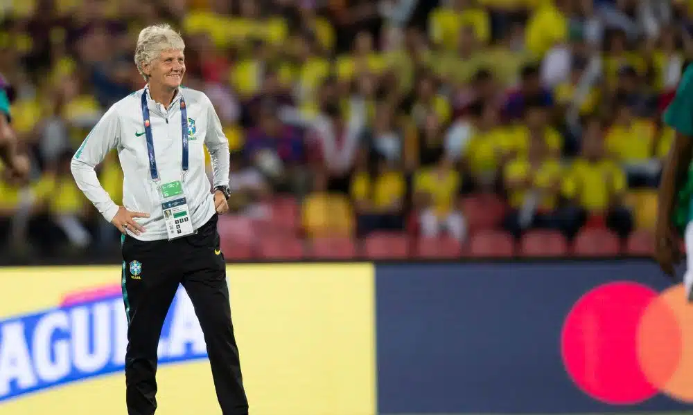 Pia Sundhage na final da Copa América de futebol feminino - FIFA