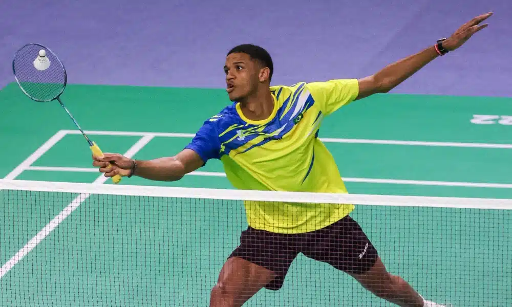 Davi Silva no Aberto da Polônia de badminton