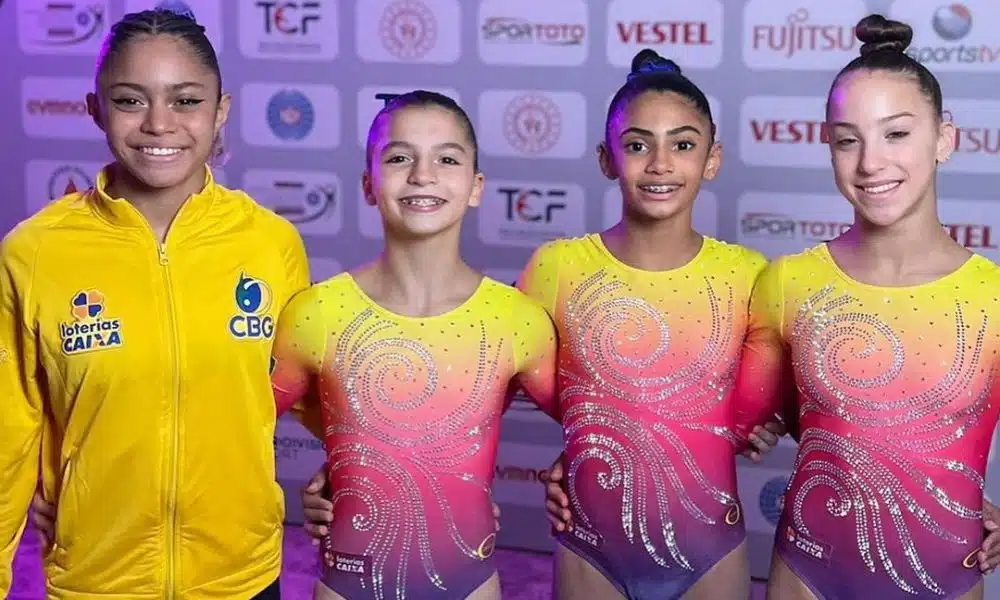 Luiza Abel, Gabriela Montesino no Mundial Júnior de ginástica artística