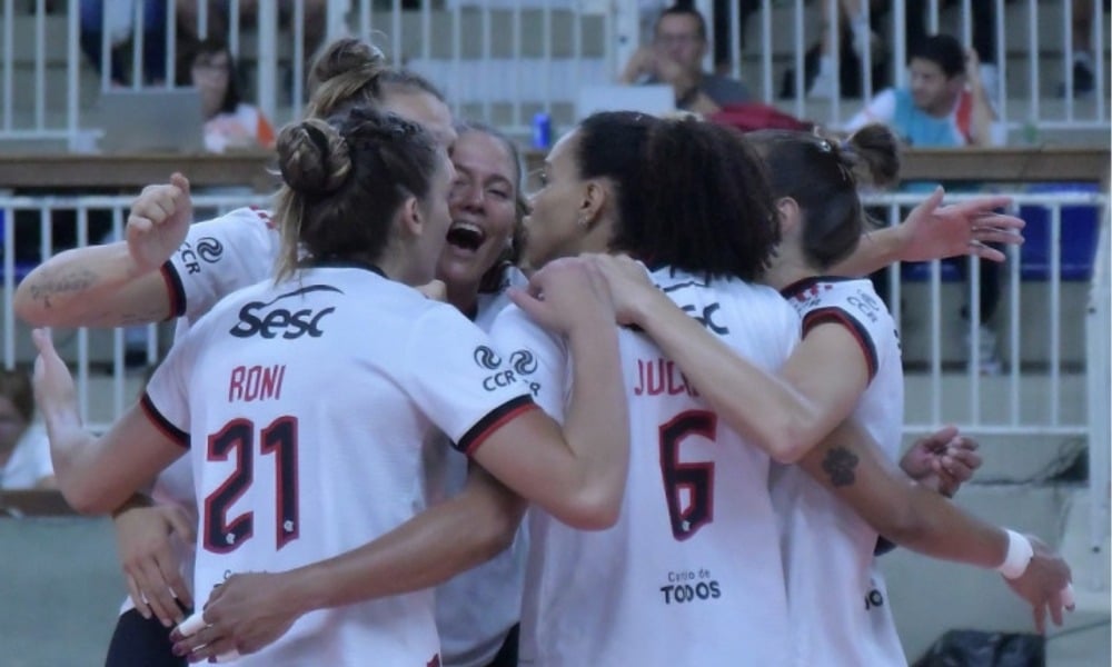 Sesc Flamengo faz 3 a 0 no São Caetano pela Superliga Feminina