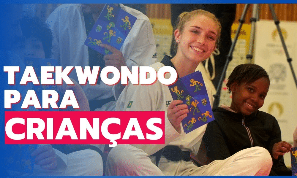 OTD em Paris visita base de Saint-Ouien, com atletas da seleção de taekwondo ensinando crianças