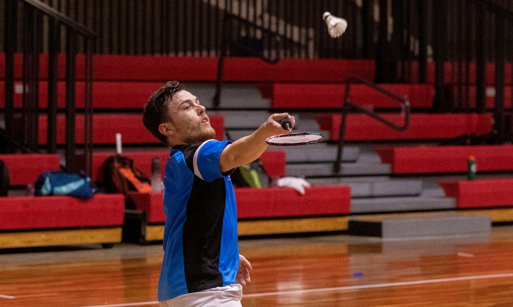 Vitor Tavares no International de Toledo de parabadminton, mas já se classificou (Alessandra Cabral/CPB)
