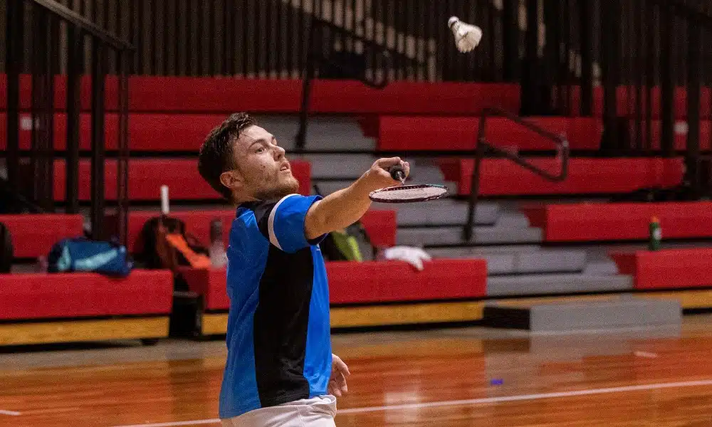 Vitor Tavares no International de Toledo de parabadminton, mas já se classificou (Alessandra Cabral/CPB)