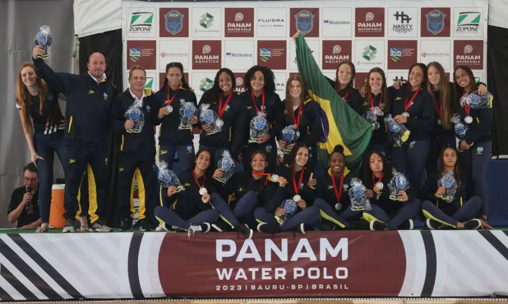 Brasil Estados Unidos enquanto final do Pan-Americano sub-17 de polo aquático
