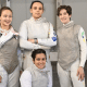 Equipe feminina de florete do Brasil no Mundial Júnior de esgrima
