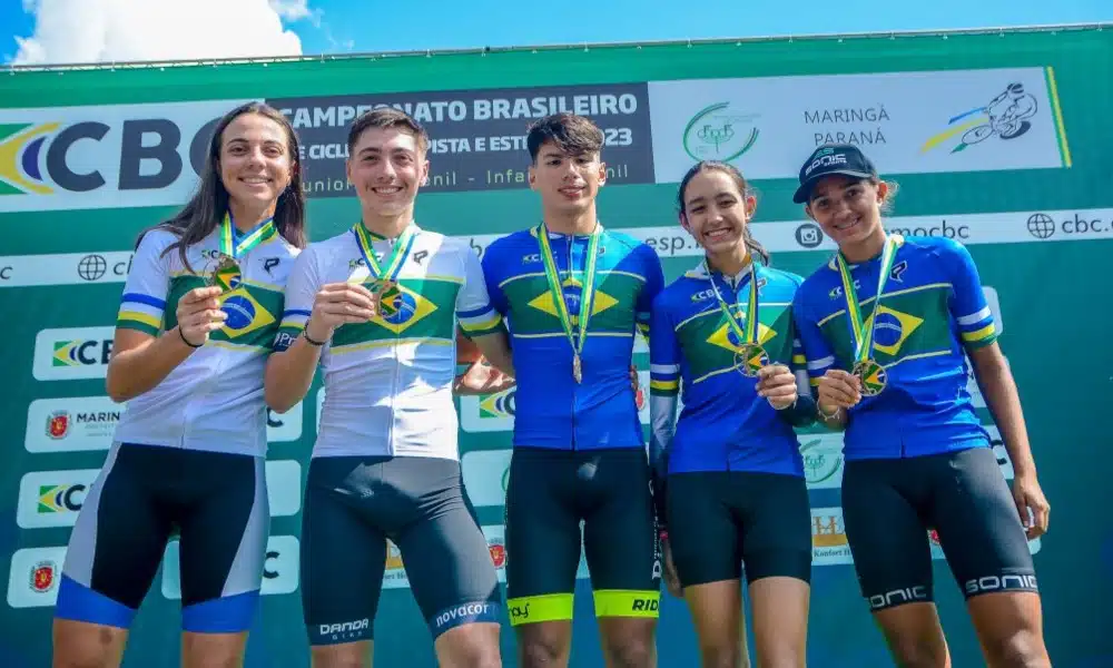 Campeonato Brasileiro Júnior de Ciclismo de Estrada em Maringá conhece campeões no contrarrelógio