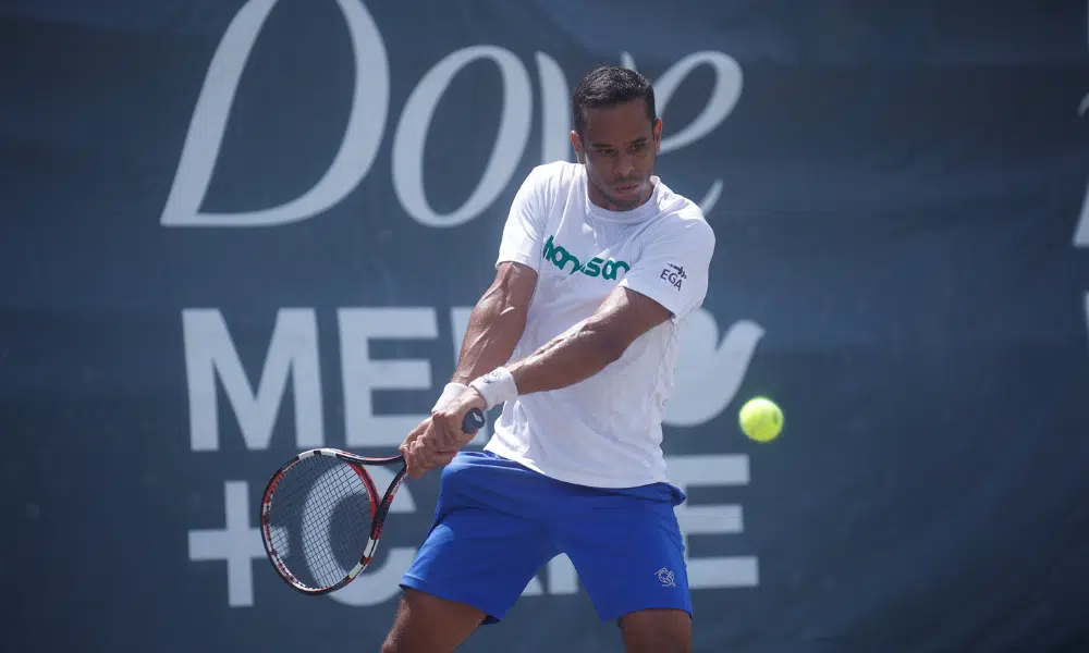 Daniel Dutra Silva em ação no Challenger de Murcia